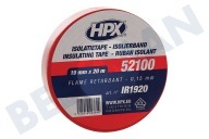 HPX IR1920  52100 PVC Isolierband Rot 19mm x 20m geeignet für u.a. Isolierband, 19mm x 20m