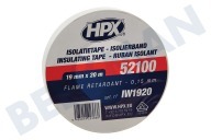 HPX IW1920  52100 PVC Isolierband Weiß 19mm x 20m geeignet für u.a. Isolierband, 19mm x 20m
