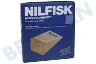 Nilfisk 82222900  Staubsaugerbeutel geeignet für u.a. Family/Business  CDB3050 14,0 LITER CDB3020 GD2000 geeignet für u.a. Family/Business  CDB3050