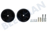 Nilfisk 12009300 Staubsauger Rad geeignet für u.a. G90, GD1000, GS/GM90-Serie Seitenrad, 2 Stk geeignet für u.a. G90, GD1000, GS/GM90-Serie
