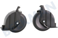 Nilfisk 107409812 Staubsauger Rad geeignet für u.a. Elite Hinterrad, 2 Stk geeignet für u.a. Elite