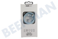 Musthavz  MHCABMSCUSBCBLU Musthavz Magnetisches USB-C-Kabel, Blau geeignet für u.a. USB-C auf USB-C