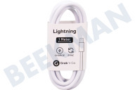 Universell GNG107  USB Anschlusskabel geeignet für Apple u.a. Apple-8-Pin-Lightning-Anschluss Apple-8-Pin-Lightning -Anschluss, 100cm, Weiß geeignet für u.a. Apple-8-Pin-Lightning-Anschluss