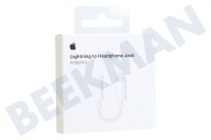 Apple AP10114  MMX62ZM/A Apple Lightning to Headphone Jack geeignet für u.a. Audiokabel of Kopfhörer