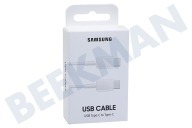 Samsung SAM-10315-PK  EP-DA705BWEGWW USB-C zu USB-C Kabel, 1 Meter, weiß geeignet für u.a. aufladen, Datenaustausch