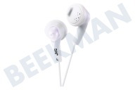 JVC HAF160WEP  HA-F160-W-E Gumy In-Ohr-Kopfhörer-Weiß geeignet für u.a. Weiß mit 1 Meter Kabel