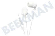 JVC HAFR15WEF  HA-FR15-W-E In-Ear-Kopfhörer mit Mikrofon Weiß geeignet für u.a. Weiß 1,2 Meter Kabel