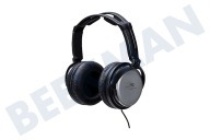 JVC HARX500E  HA-RX500 Full Size-Stereo-Kopfhörer Schwarz/Silber geeignet für u.a. Schwarz/Silber mit 3,5 Meter Kabel