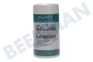 Ewent EW5612  Reinigungtücher geeignet für u.a. Computer-Bildschirm-Reinigungstücher Wiederverschließbare doseerbus geeignet für u.a. Computer-Bildschirm-Reinigungstücher