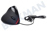 ACT  AC5010 Vertikale ergonomische Maus geeignet für u.a. Schwarz, 1000 dpi
