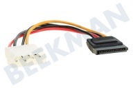 Ewent EW9170  Adapter-Kabel geeignet für u.a. 5.25"-Geräte an SATA anschließen SATA Stromadapterkabel 0,15 m geeignet für u.a. 5.25"-Geräte an SATA anschließen