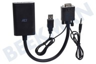 ACT  AC7545 VGA-zu-HDMI-Konverter mit Audio geeignet für u.a. konvertiert analoges Audio und Video