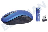 ACT AC5140 Kabellose  Maus 1600 DPI Blau geeignet für u.a. DPI-Schalter 1000-1200-1600