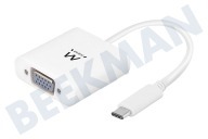 Ewent  EW9821 USB Type C zu VGA Konverter geeignet für u.a. Input USB-C Male, Output VGA Female