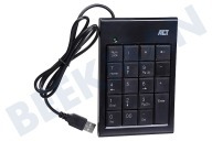 ACT  AC5480 Numerische Tastatur geeignet für u.a. USB-Anschluss