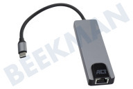 ACT  AC7091 USB-C 4K-Dockingstation HDMI/Ethernet/USB-A/PD geeignet für u.a. 1 HDMI-Monitor, Ethernet, USB-A, PD pass-through