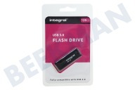 Integral INFD128GBBLK3.0  Speicherstick geeignet für u.a. USB 3.0 128 GB USB-Flash-Drive Schwarz geeignet für u.a. USB 3.0