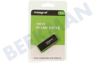 Integral INFD1TBBLK3.0  Speicherstick geeignet für u.a. USB 3.0 1 TB USB-Stick Schwarz geeignet für u.a. USB 3.0