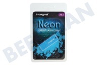 Integral INFD32GBNEONB  Speicherstick geeignet für u.a. USB 2.0 32GB Neon Blue USB Flash Drive geeignet für u.a. USB 2.0