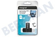 Integral  INCRUSB3.0ACSDMSD Dual Interface USB 3.1 SD- und microSD-Kartenleser geeignet für u.a. Dual Interface USB 3.1