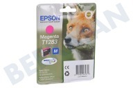 Epson 2666334 Epson-Drucker Druckerpatrone geeignet für u.a. Stylus S22, SX125, SX420W T1283 Magenta/Rot geeignet für u.a. Stylus S22, SX125, SX420W