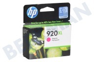 HP 920 XL Magenta Druckerpatrone geeignet für u.a. Officejet 6000, 6500 Nr. 920 XL Magenta/Rot
