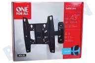 One For All WM4241  Wandhalterung geeignet für u.a. Solid Turn 90 19/42" TV-Wandhalterung Schwarz geeignet für u.a. Solid Turn 90 19/42"