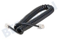 Universell  Anschlusskabel geeignet für u.a. Silverline RJ10 (M) - RJ10 (M), schwarz, 2 Meter geeignet für u.a. Silverline