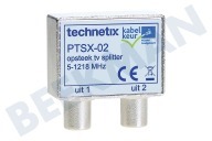 Technetix  11200490 Koaxial-Anschlusskabel Schraube 1.5m geeignet für u.a. 4K Ultra HD