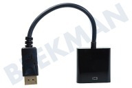 Universell  Displayport zu HDMI Adapterkabel 20 cm geeignet für u.a. 0,2 Meter, schwarz