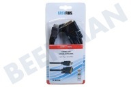 Easyfiks  HDMI-Kabel, HDMI-Stecker - DVI-D-Stecker, 1,5 m geeignet für u.a. 1,5 Meter