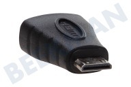 Easyfiks  Stecker-Adapter, HDMI A Contra Buchse - Mini HDMI C Stecker geeignet für u.a. Steckeradapter