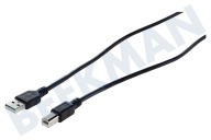 Universell  USB Anschlusskabel 2.0 A Male - USB 2.0 B Male, 2.5 Meter geeignet für u.a. 2,5 Meter