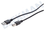 Easyfiks  USB Anschlusskabel 2.0 A Male - USB 2.0 B Male, 5.0 Meter geeignet für u.a. 5,0 Meter