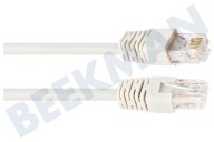 Easyfiks  UTP CAT6 Netzwerkkabel Weiß, 1,5 m, 2x RJ45-Stecker geeignet für u.a. 1,5 Meter, weiß