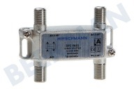 Hirschmann 695020480 DFC 0631  Verteiler geeignet für u.a. DFC 0631, F-Stecker CATV 3-Way Splitter 5-1218 MHz geeignet für u.a. DFC 0631, F-Stecker