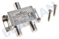 Hirschmann 695020472 VFC 2104  Koaxial-Verteiler geeignet für u.a. Kabelzulassung, Ziggo geeignet VFC 2104 Splitter F-Anschluss geeignet für u.a. Kabelzulassung, Ziggo geeignet