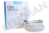 Technetix 11201550  11201510 Koaxialkabel 10 Meter geeignet für u.a. 4K Ultra HD