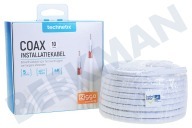 Technetix 11200600  COAXIH-10M-S Koaxial Installationskabel 10m geeignet für u.a. 4K Ultra HD