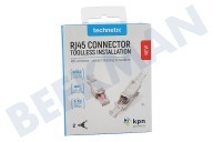 Technetix 11201704  RJ45-DIY-SHOP RJ45-Stecker, 2 Stück geeignet für u.a. CAT5, CAT5E, CAT6, CAT6A