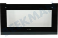 AEG 140063857019 Ofen-Mikrowelle Türglas außen geeignet für u.a. KME761000B, KMK765080B