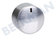 AEG 140027636012 Herdplatte Knopf geeignet für u.a. HG694340NB, HG795440XB Gasknopf Silber geeignet für u.a. HG694340NB, HG795440XB