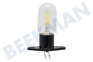 Bosch 10011653 Ofen Lampe geeignet für u.a. Mikrowelle EM 211100 25W 240V Mikrowellengerätelampe mit Befestigungssockel geeignet für u.a. Mikrowelle EM 211100