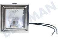 Atag 400575 Abzugshaube Lampe geeignet für u.a. ES9092EMUU, WM411TTUU, WS6011IMUU Spot 20 Watt Halogen, quadratisch geeignet für u.a. ES9092EMUU, WM411TTUU, WS6011IMUU