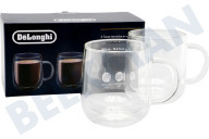 DeLonghi AS00006566 Kaffeemaschine DLSC327 Doppelwandige Glasbecher geeignet für u.a. 500ml
