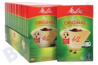 Melitta  6626822 Melitta Kaffeefilter 1x2 geeignet für u.a. Optima Timer, Single 5, Linea Unica