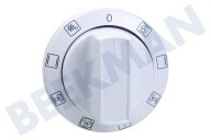 Beko 250315005 Ofen-Mikrowelle Knopf geeignet für u.a. CSM62010DW Modustaste, weiß geeignet für u.a. CSM62010DW