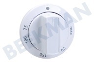 Beko 250315006 Mikrowellenherd Knopf geeignet für u.a. CSS62010DW, CSE62010DW, CSM62010DW für Temperatur, weiß geeignet für u.a. CSS62010DW, CSE62010DW, CSM62010DW