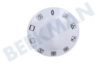 Gorenje 397038 Herd Knopf geeignet für u.a. EC775W, K776W Drehknopf, weiß geeignet für u.a. EC775W, K776W
