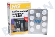 HG 637000103  HG Kaffeebereitermaschinen-Reiniger-Tabs geeignet für u.a. Kaffeemaschinen